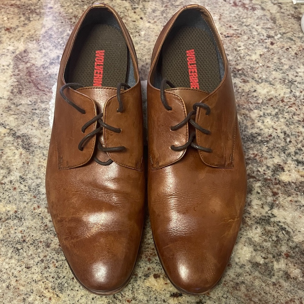 Wolverine Men's Tan Leather Oxfords size 12
